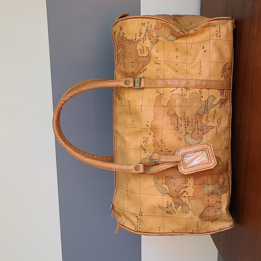 Vintage Gitano World Map Travel Duffel Bag